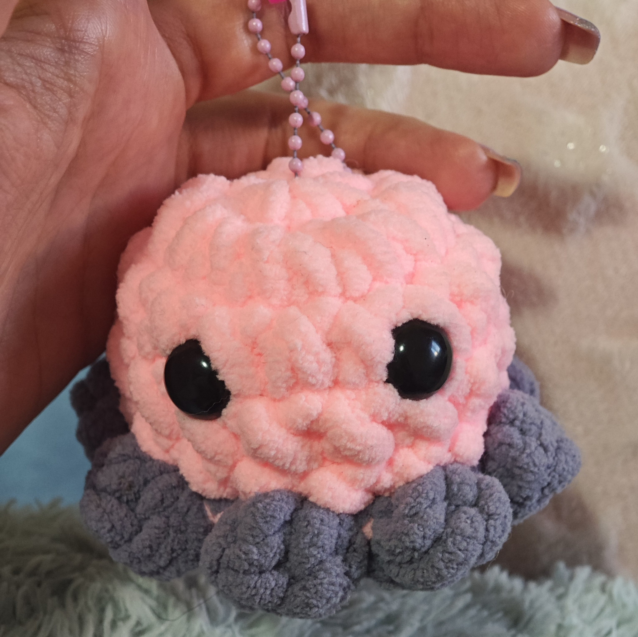 Baby Octopus crochet keychain